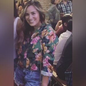 Floral button up shirt